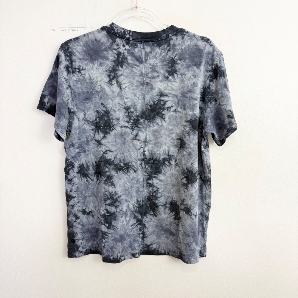 Lululemon All Yours Tee Earth Dye Stone Black Gray Tie Dye T-Shirt Estimated M - Picture 5 of 6